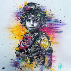 Soldat de la Couleur 1 - 50 x 50 cm