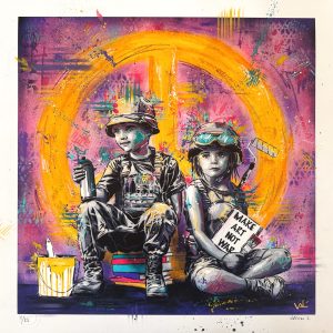 HF PRINT "MAKE ART NOT WAR" - ED. OF 20